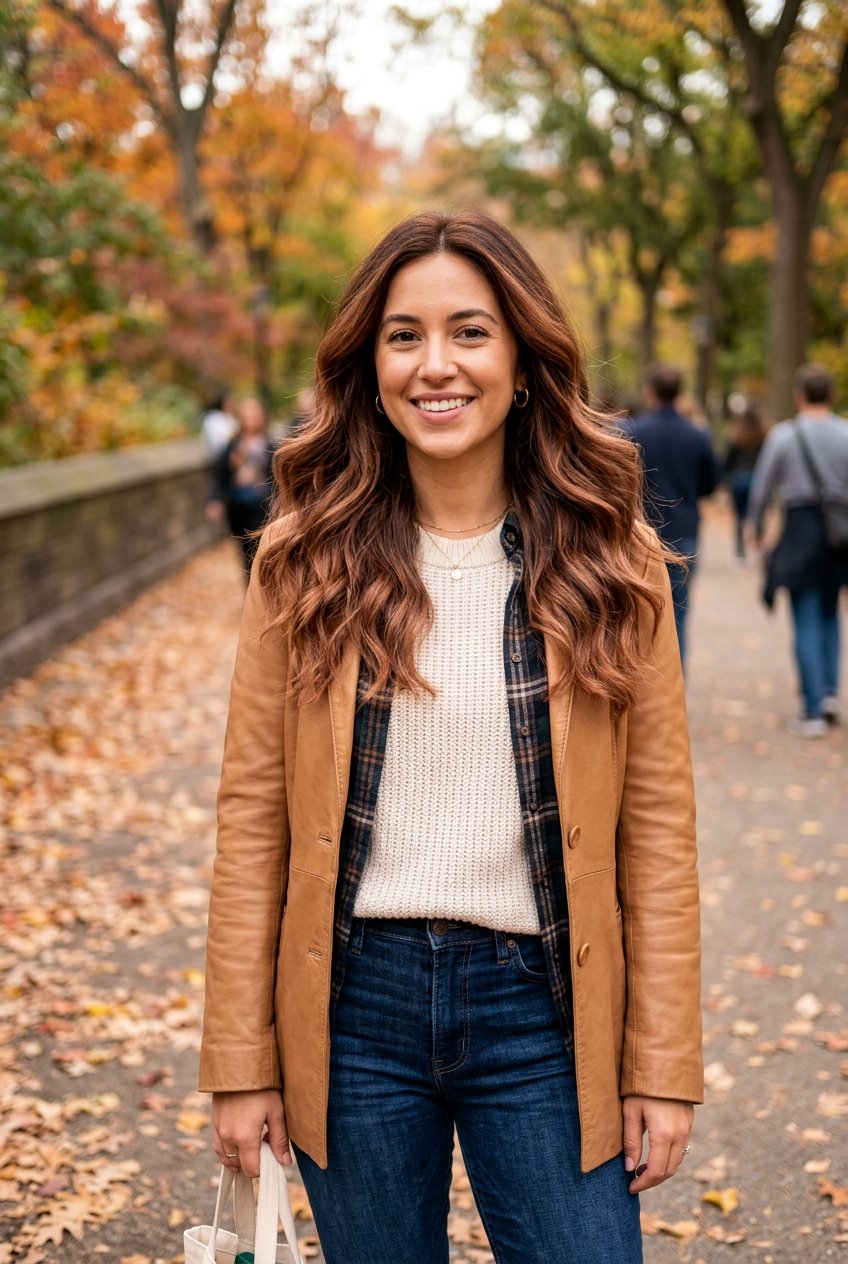 Dusty Copper Balayage On Brown Hair - 20 dusty copper hair color - 20 dusty copper hair color