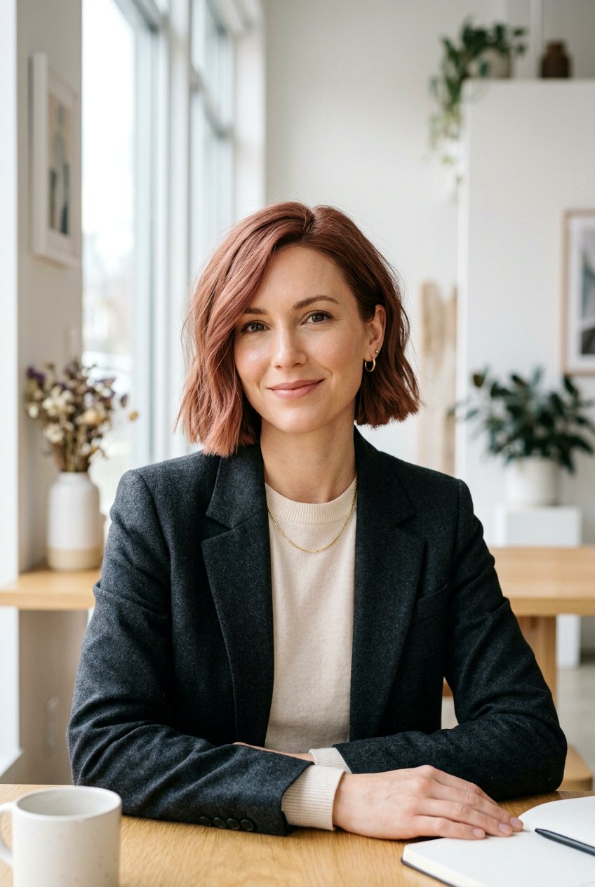 Dusty Copper Bob Haircut - 20 dusty copper hair color - 20 dusty copper hair color