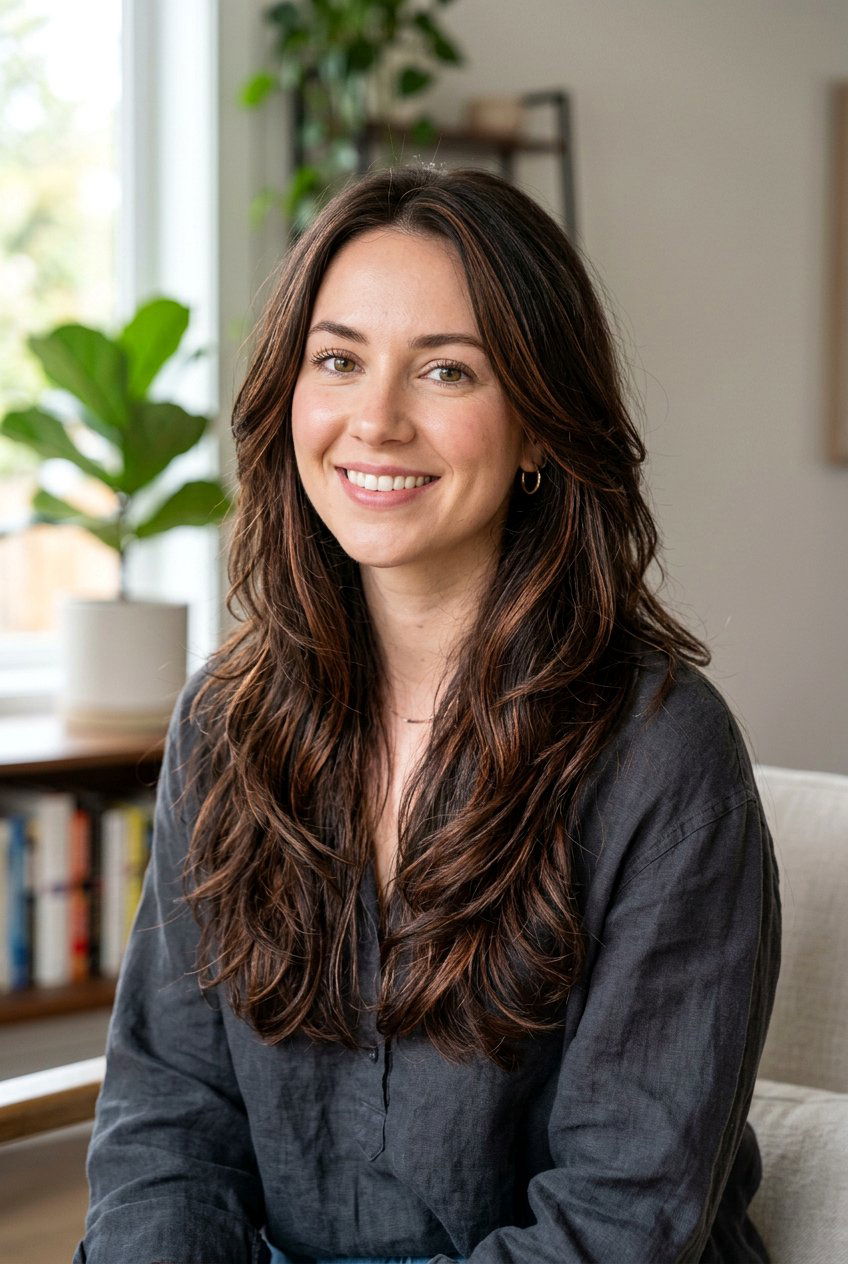 Dusty Copper Highlights On Dark Hair - 20 dusty copper hair color - 20 dusty copper hair color