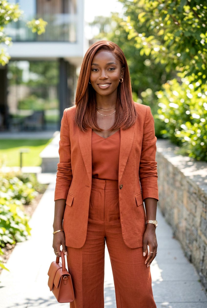 Dusty Copper On Deep Skin Tone - 20 dusty copper hair color - 20 dusty copper hair color