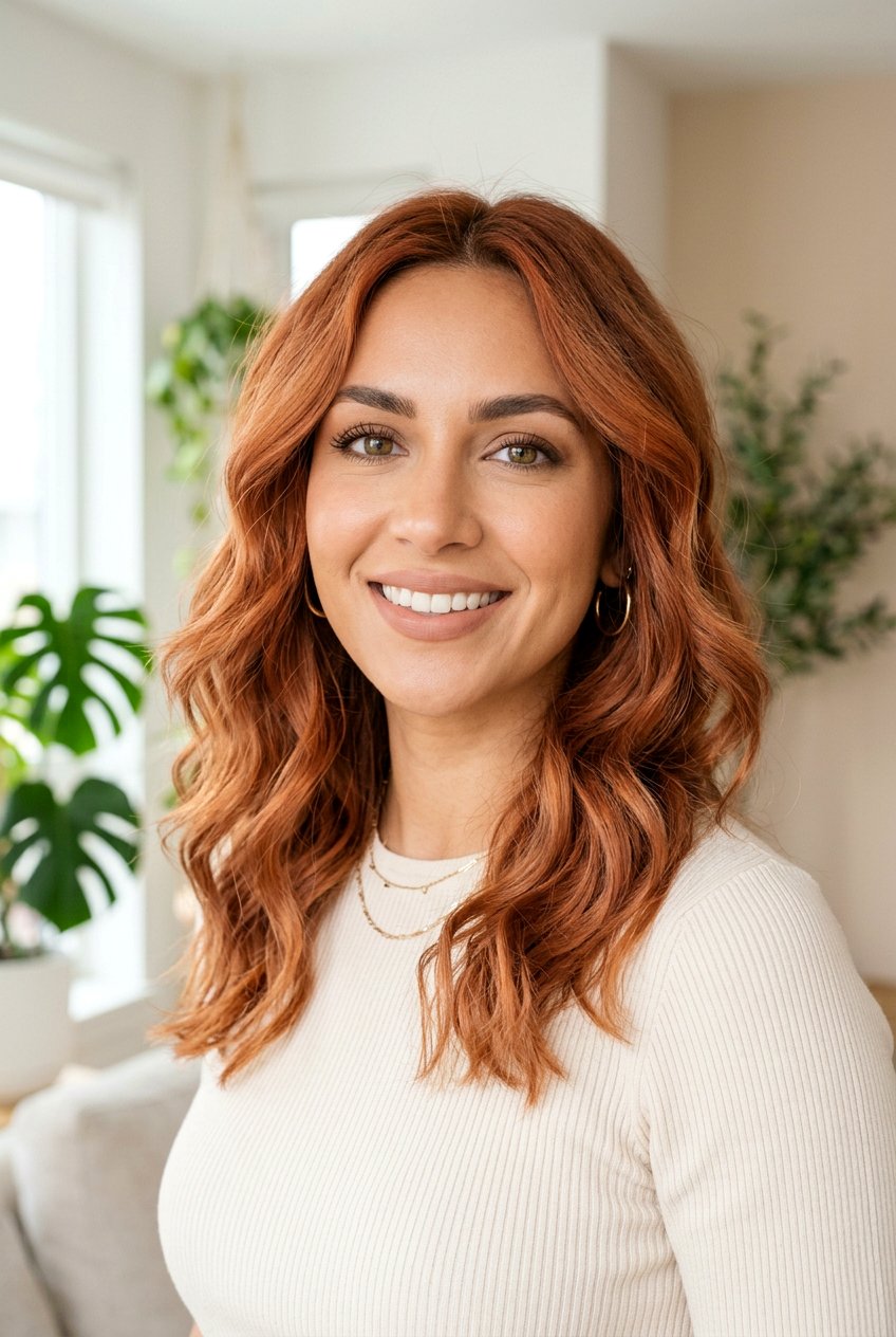 Dusty Copper On Medium Skin Tone - 20 dusty copper hair color - 20 dusty copper hair color