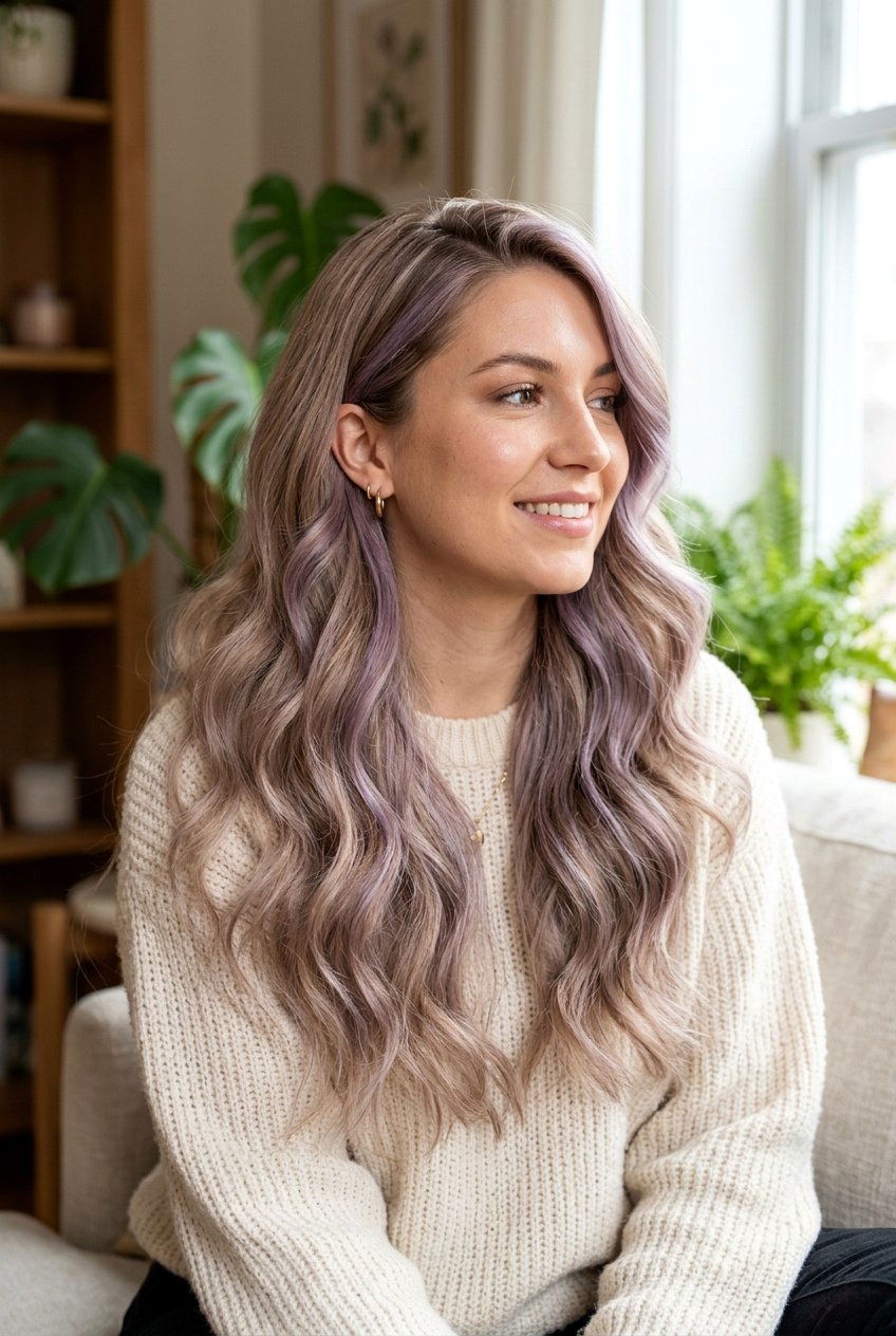 Dusty Lavender Balayage On Beige Blonde - 20 lavender balayage on blonde hair - 20 lavender balayage on blonde hair