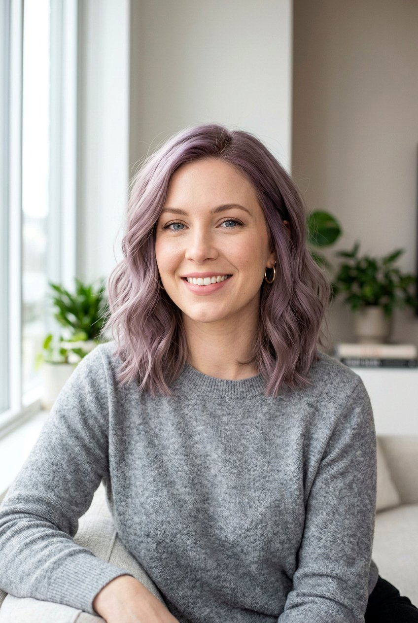 Dusty Lavender Hair - 20 lavender hair color ideas - 20 lavender hair color ideas