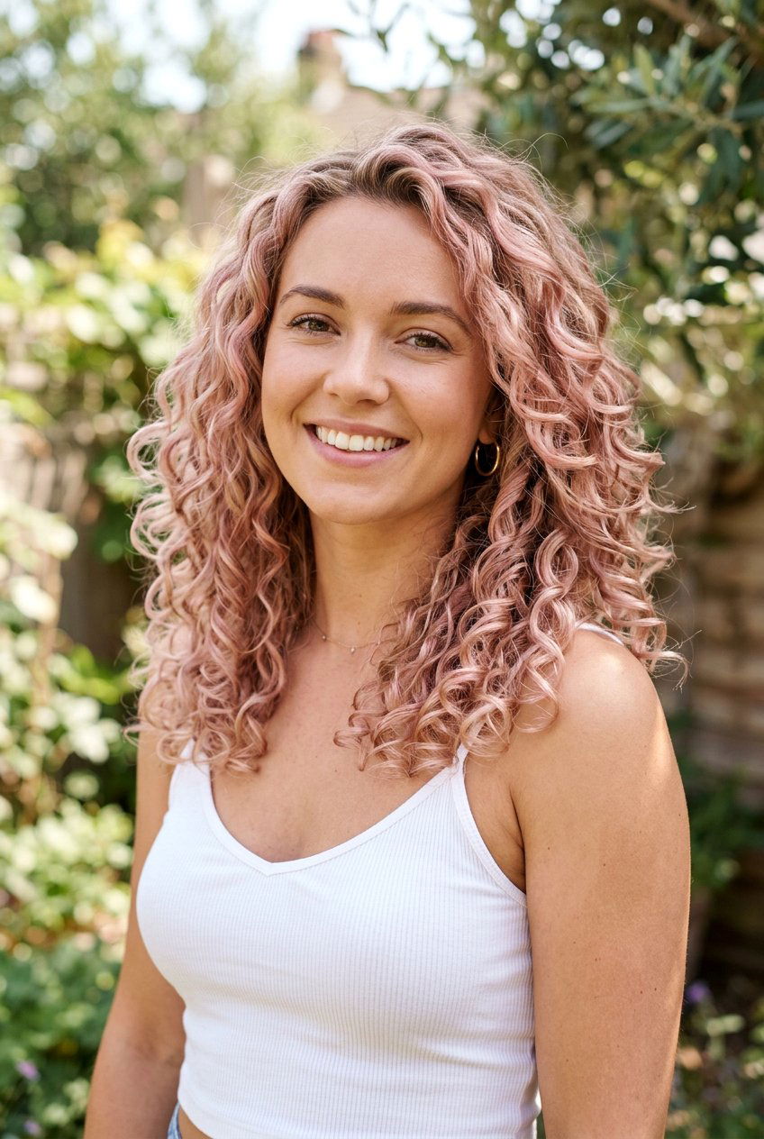 Dusty Pink Balayage On Blonde Curls - 20 dusty pink balayage on blonde hair - 20 dusty pink balayage on blonde hair