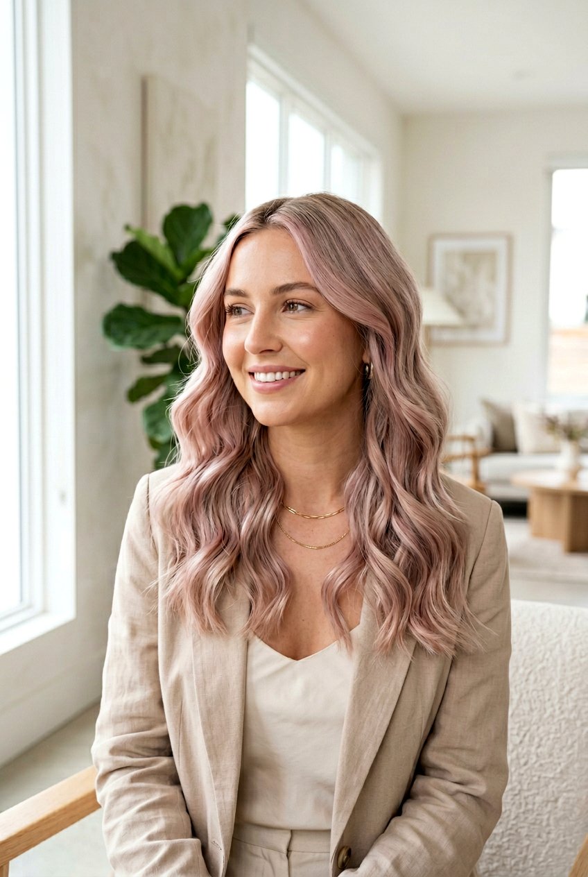 Dusty Pink Balayage On Cool Champagne Blonde - 20 dusty pink balayage on blonde hair - 20 dusty pink balayage on blonde hair