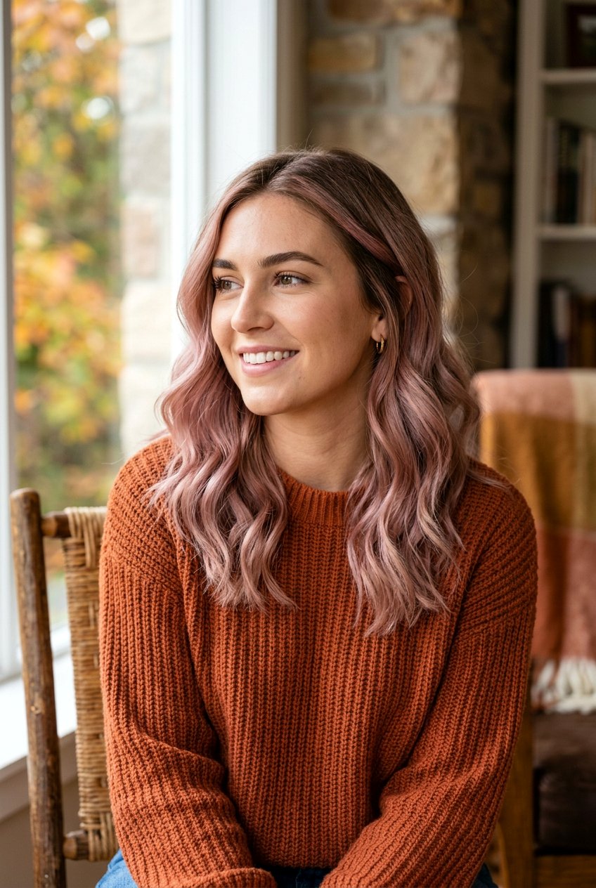 Dusty Pink Balayage On Dark Blonde Base - 20 dusty pink balayage on blonde hair - 20 dusty pink balayage on blonde hair