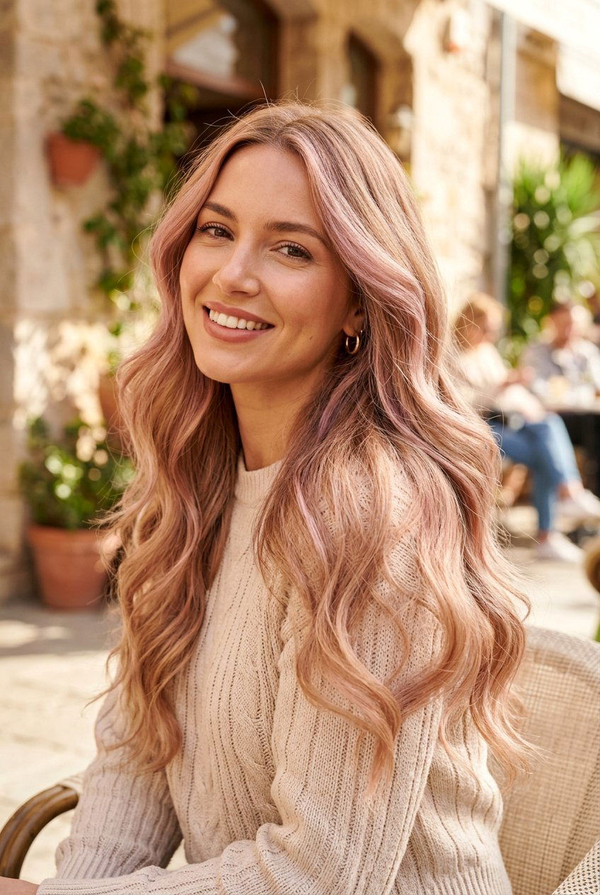 Dusty Pink Balayage On Warm Honey Blonde - 20 dusty pink balayage on blonde hair - 20 dusty pink balayage on blonde hair