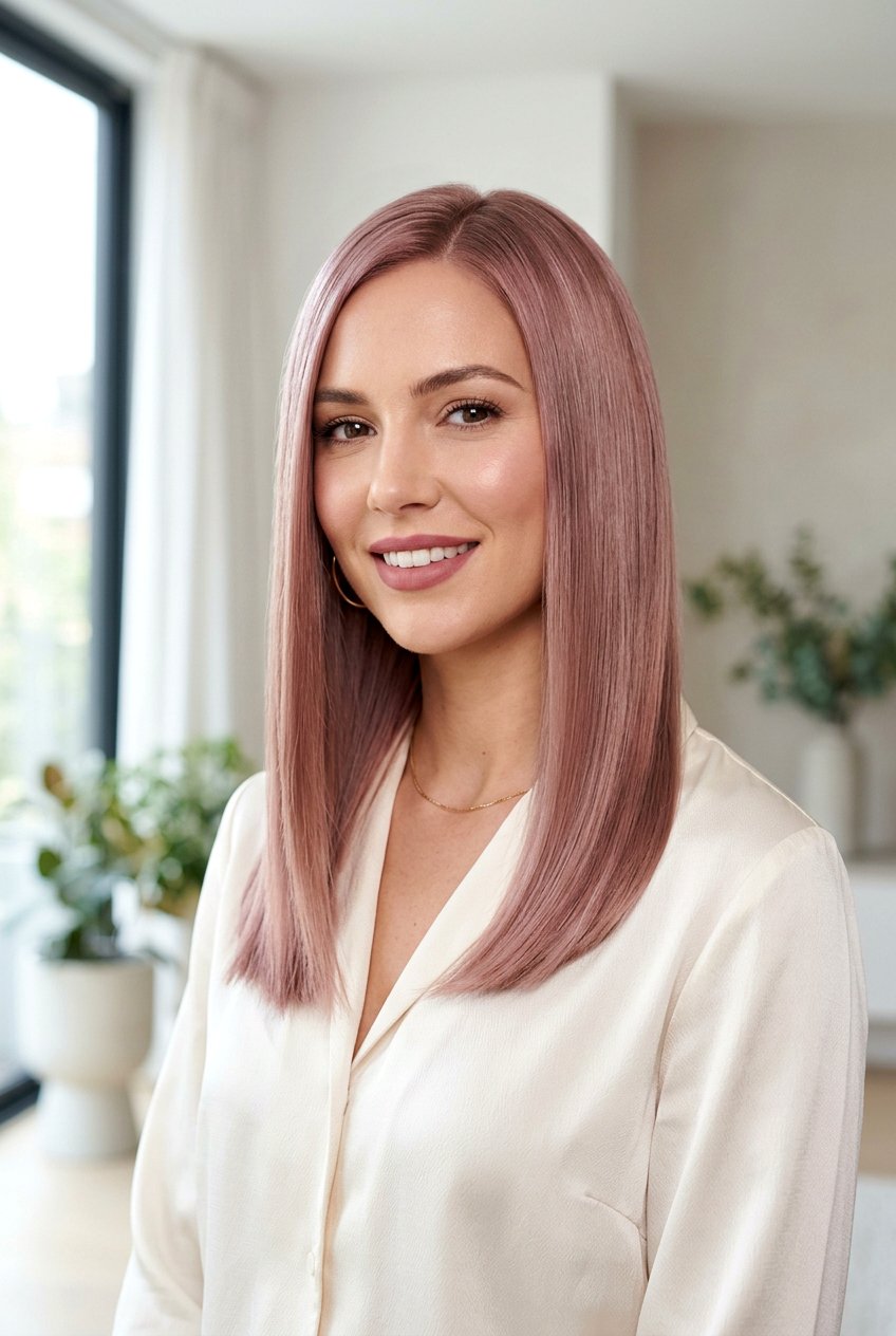 Dusty Rose Glass Hair - 20 dusty rose hair color - 20 dusty rose hair color