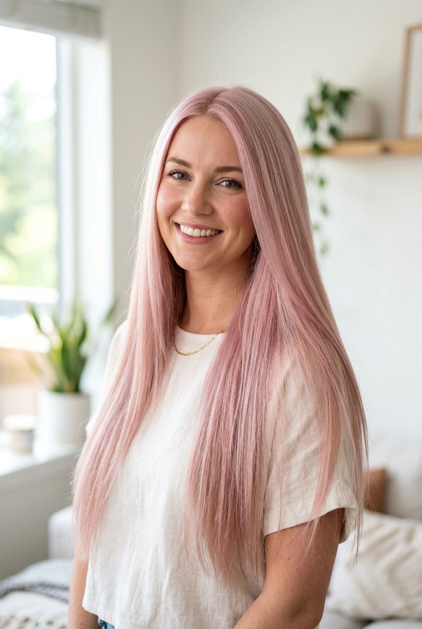 Dusty Rose Pastel Cotton Candy Hair - 20 dusty rose hair color - 20 dusty rose hair color