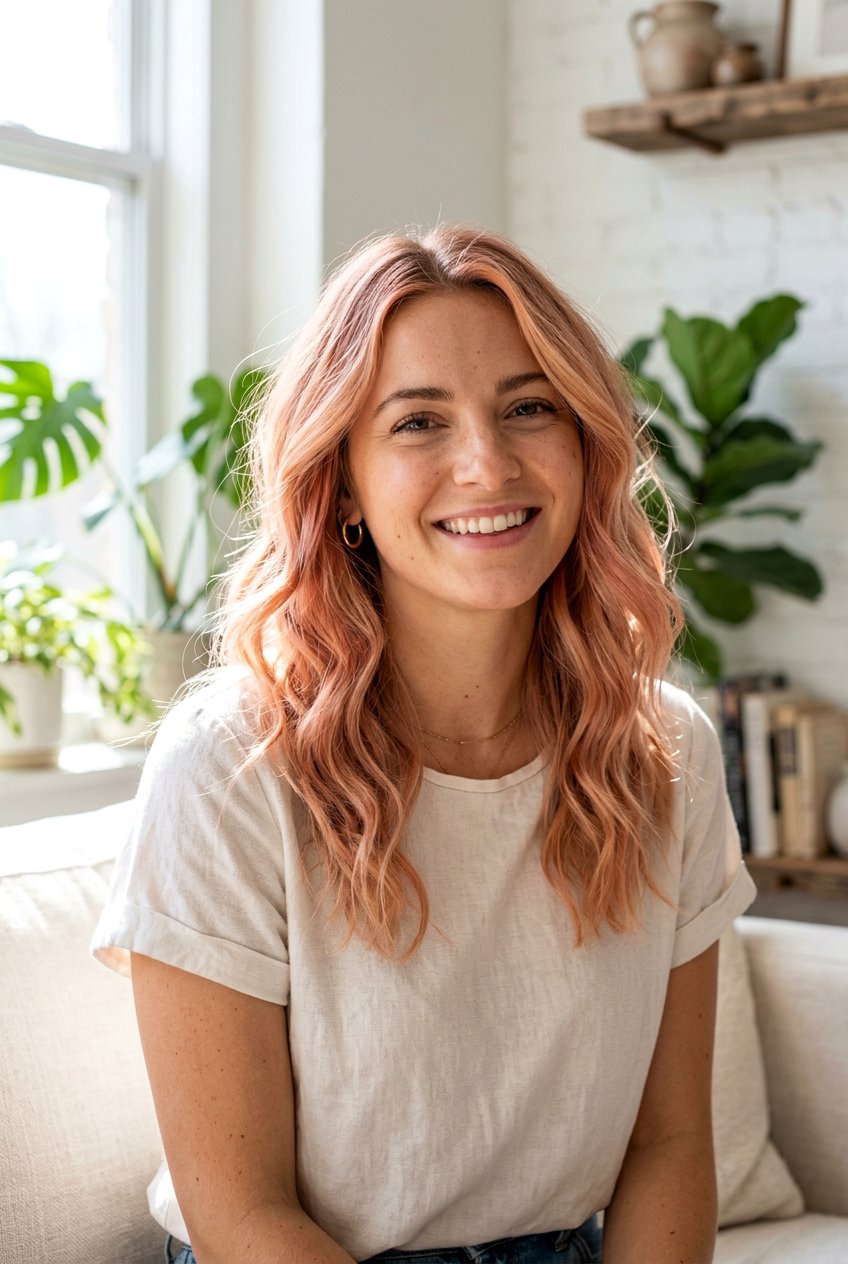 Dusty Rose Peach Hair Color - 20 dusty rose hair color - 20 dusty rose hair color