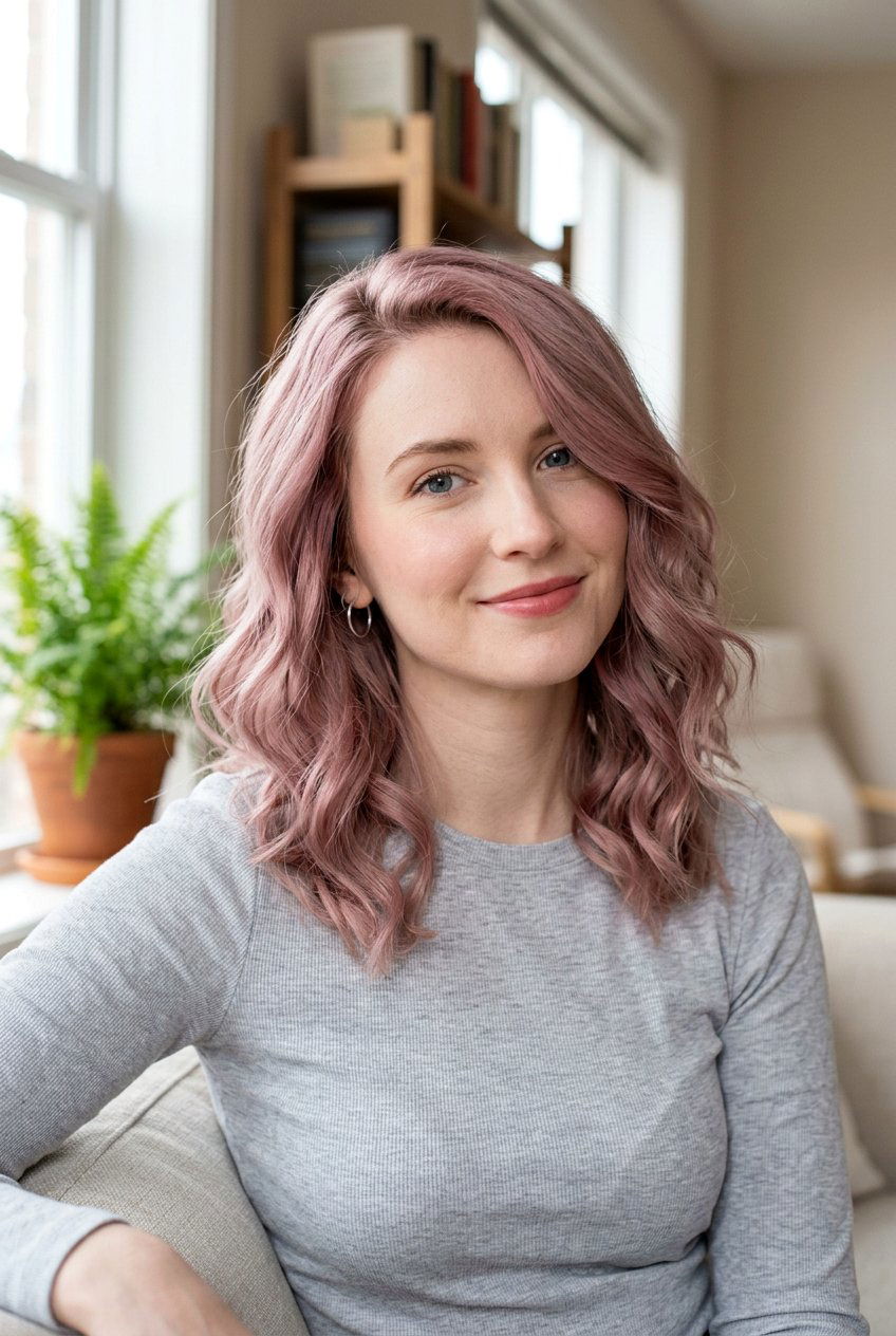 Dusty Rose Pink Hair Color - 20 hair color ideas for cool undertones - 20 hair color ideas for cool undertones