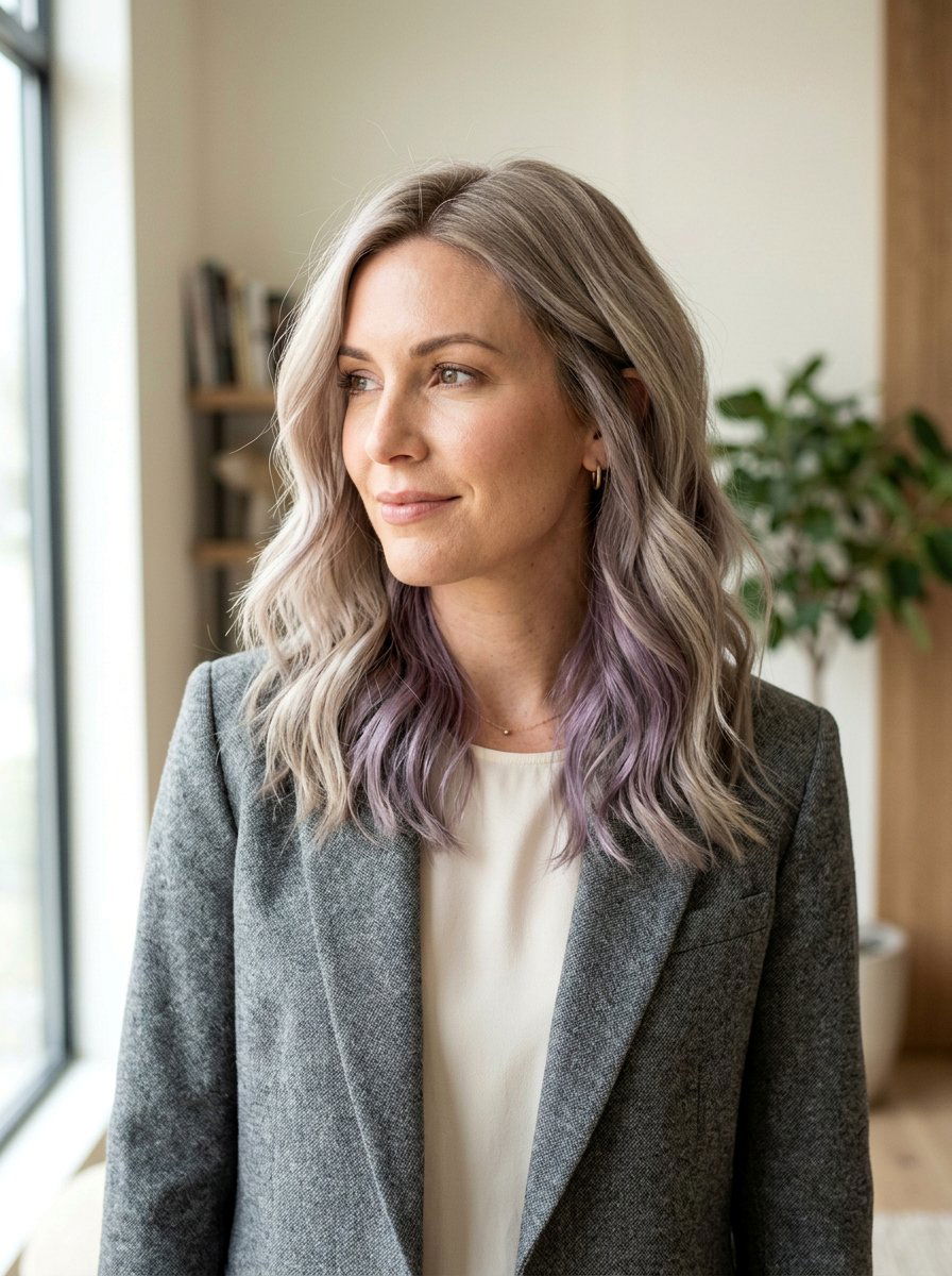 20 Beautiful Lavender Underlayer On Blonde Hair To Try Now