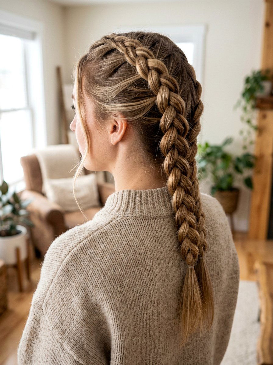 Dutch Braid - 20 windy day braid hairstyle - 20 windy day braid hairstyle