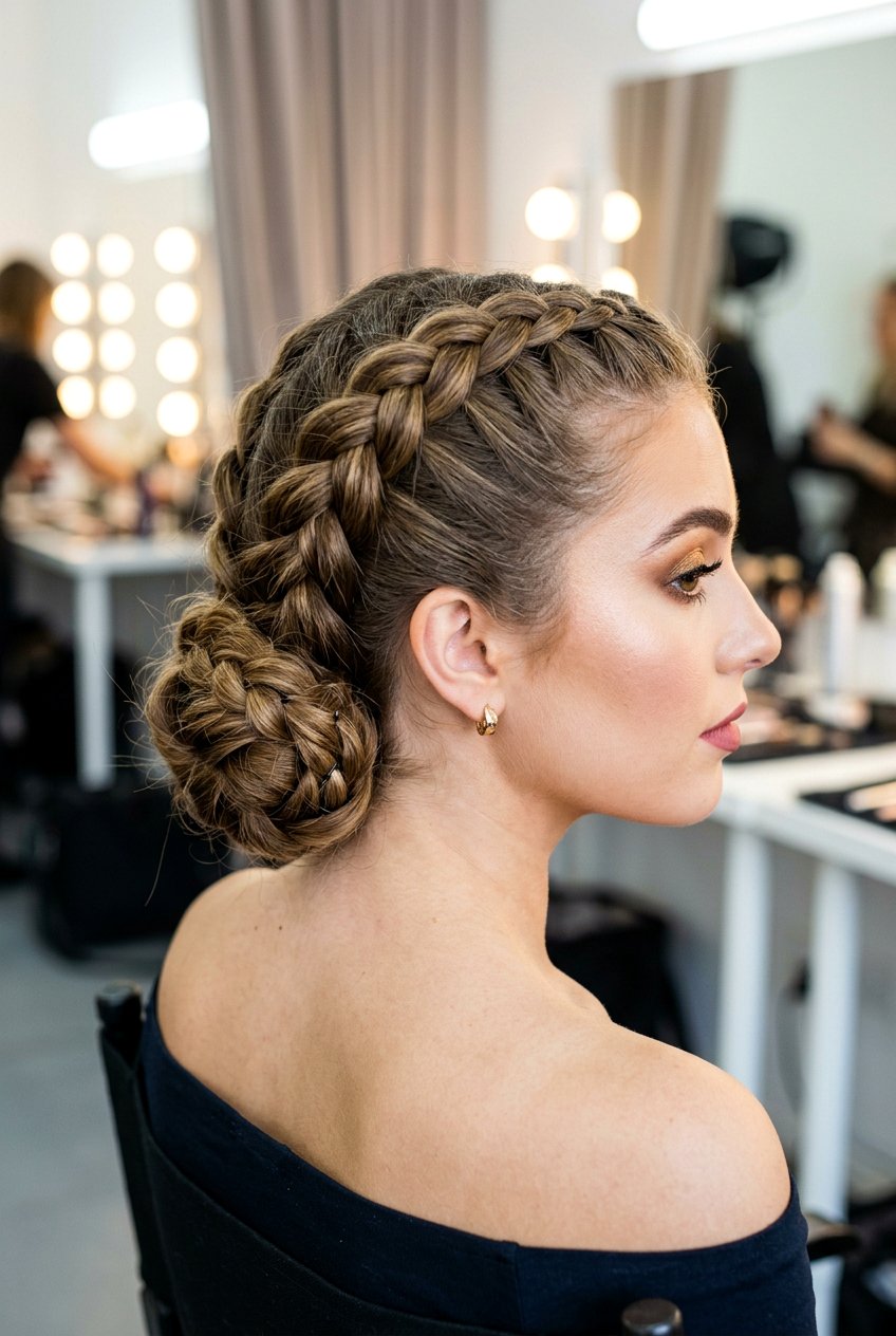 Dutch Braid Bun - 20 recital hairstyle with braid bun - 20 recital hairstyle with braid bun