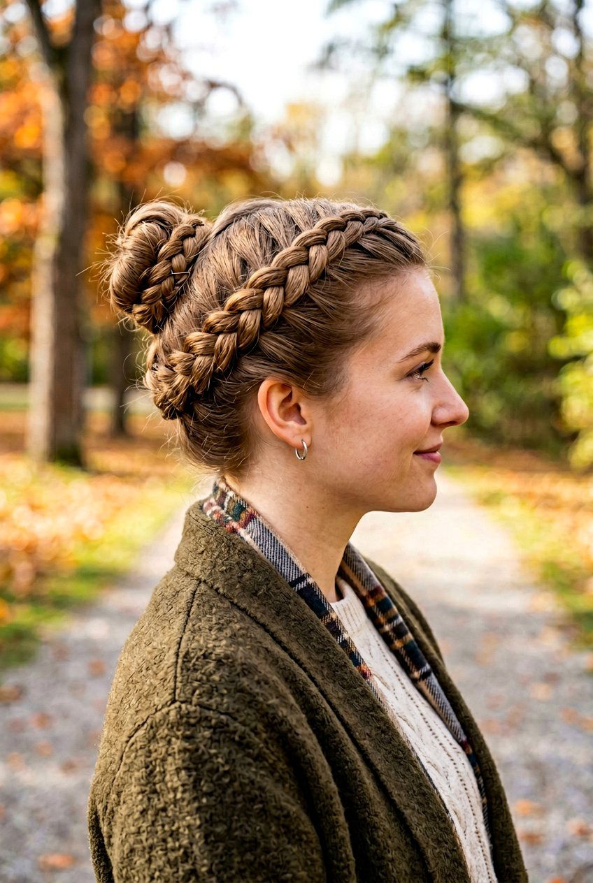 Dutch Braid Bun For Camping - 20 camping braid bun hairstyle - 20 camping braid bun hairstyle