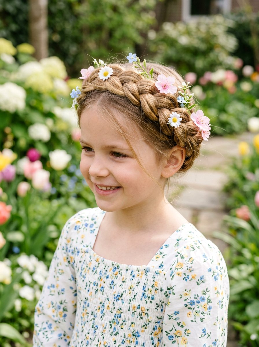 Dutch Braid Crown - 20 cute braided hairstyle ideas for girls - 20 cute braided hairstyle ideas for girls