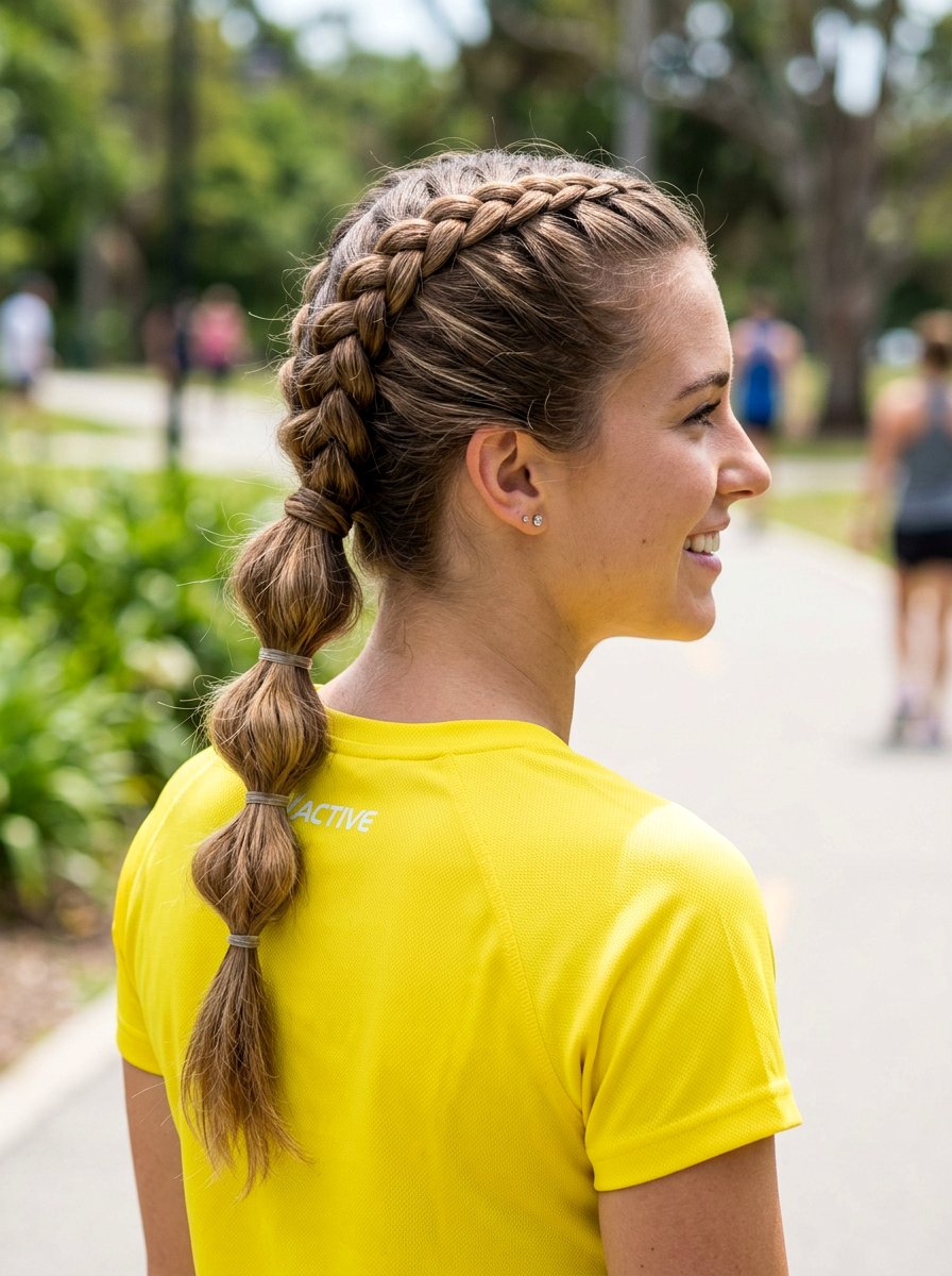 Dutch Braid Into Bubble Braid - 20 volleyball hairstyle with bubble braid - 20 volleyball hairstyle with bubble braid