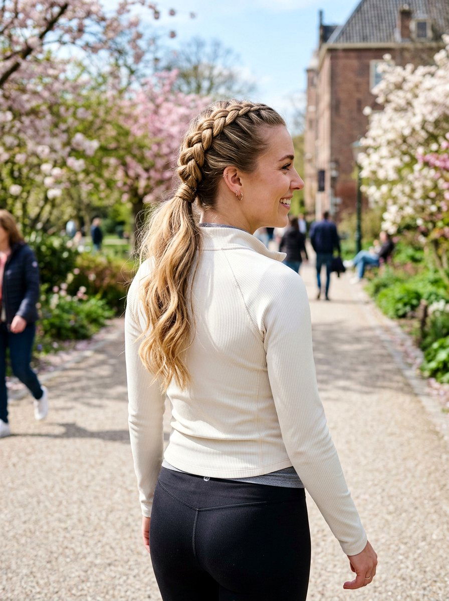 Dutch Braid Low Ponytail - 20 classy low ponytail hairstyle ideas - 20 classy low ponytail hairstyle ideas