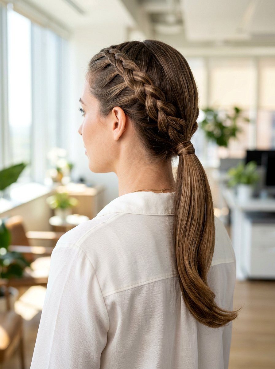 Dutch Braid Low Ponytail - 20 dutch braid ponytail hairstyle - 20 dutch braid ponytail hairstyle