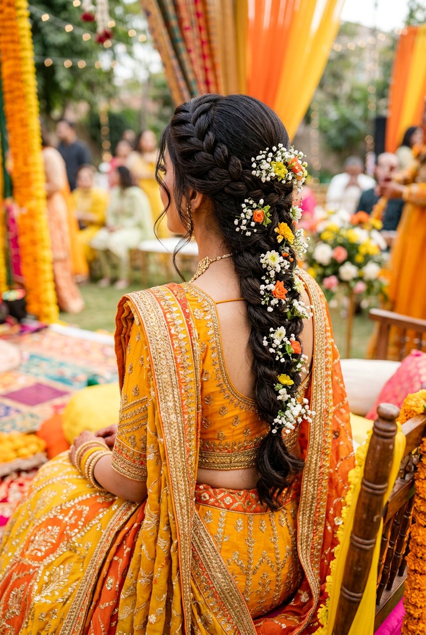 Dutch Braid Mayun Hairstyles For Bride - 20 mayun hairstyles for bride - 20 mayun hairstyles for bride