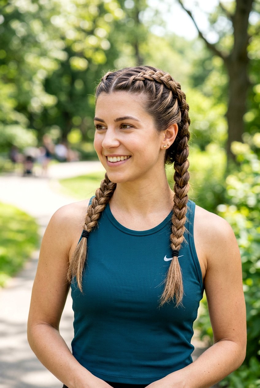 Dutch Braid Pigtails - 20 no heat hairstyles - 20 no heat hairstyles