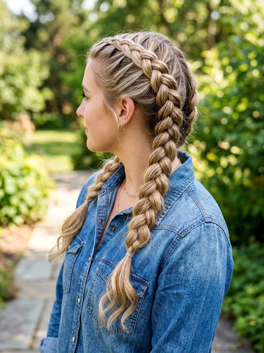 Dutch Braid Pigtails Hairstyle - 20 easy hairstyle for office rush - 20 easy hairstyle for office rush