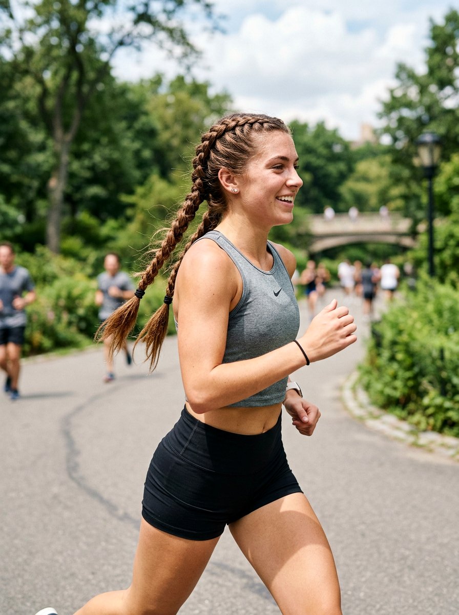 Dutch Braid Pigtails for Running - 20 running hairstyle with braided pigtails - 20 running hairstyle with braided pigtails