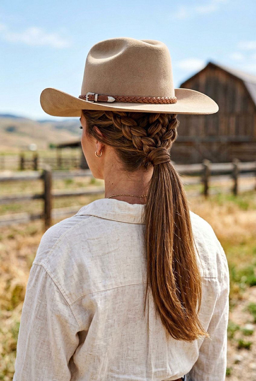 Dutch Braid Ponytail - 20 cowgirl braid hairstyles - 20 cowgirl braid hairstyles