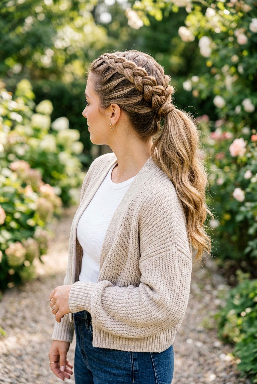 20 Super Quick Ponytail Hairstyles For Busy School Mornings