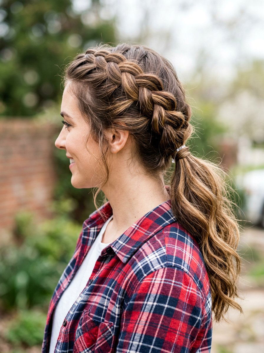 Dutch Braid Ponytail For Medium Hair - 20 dutch braid ponytail hairstyle - 20 dutch braid ponytail hairstyle