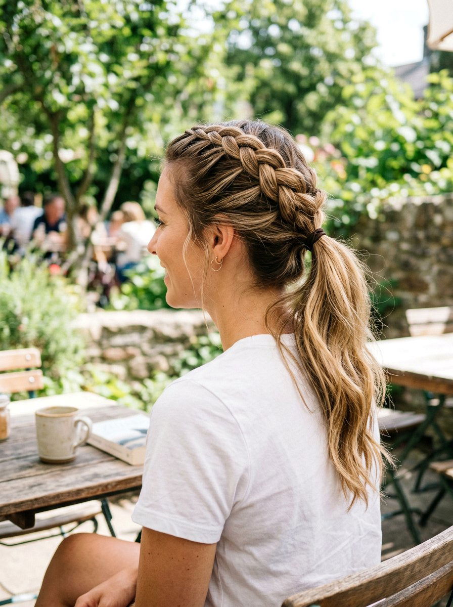 Dutch Braid Ponytail For Summer - 20 summer braid ponytail for women - 20 summer braid ponytail for women