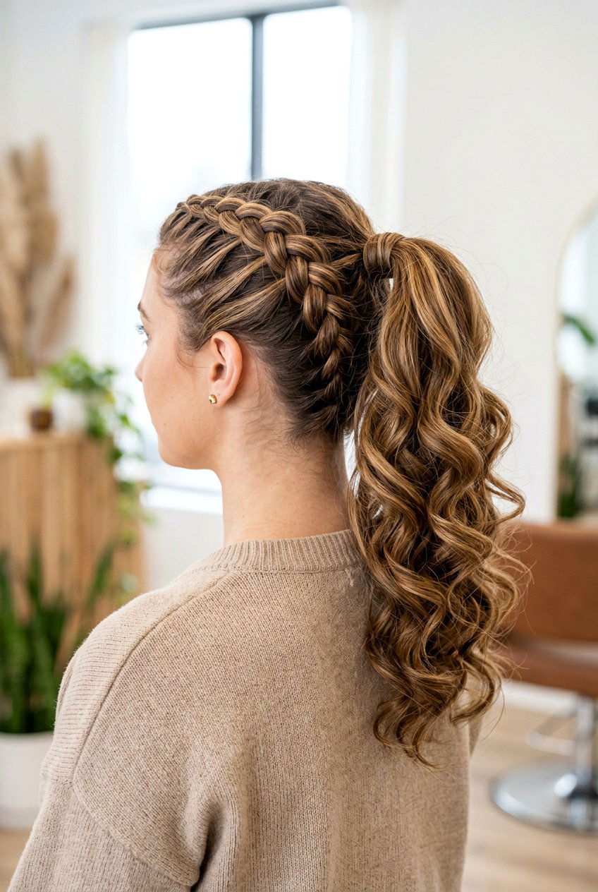 Dutch Braid Ponytail With Curls - 20 rodeo ponytail with curls - 20 rodeo ponytail with curls