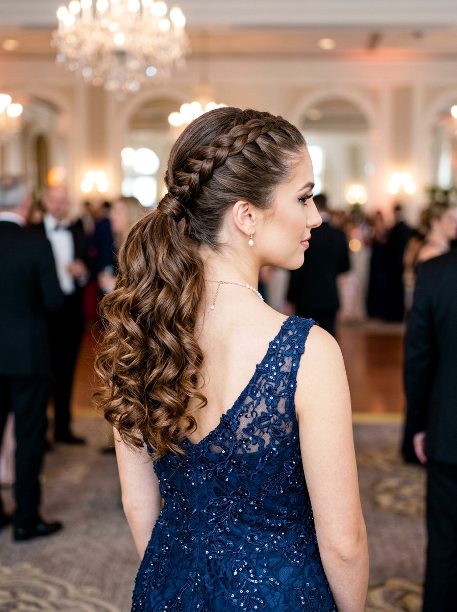 Dutch Braid Ponytail With Curly Ends - 20 dutch braid ponytail hairstyle - 20 dutch braid ponytail hairstyle