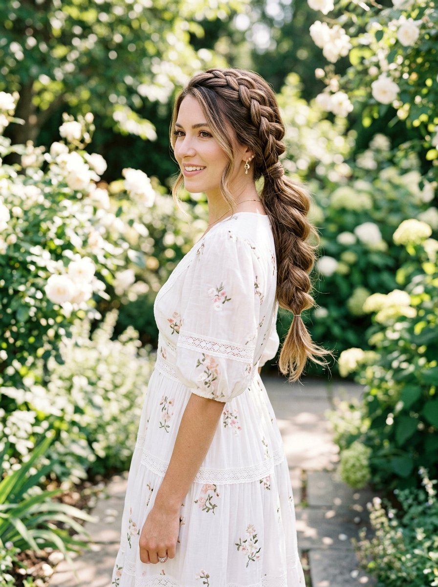 Dutch Braid Side Ponytail - 20 dutch braid ponytail hairstyle - 20 dutch braid ponytail hairstyle