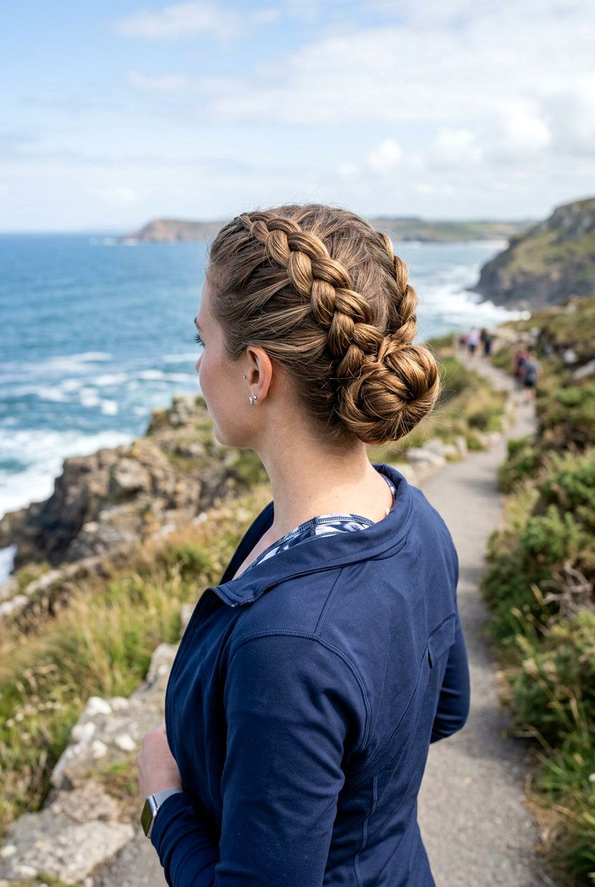 Dutch Braid Updo - 20 easy vacation updo for women - 20 easy vacation updo for women