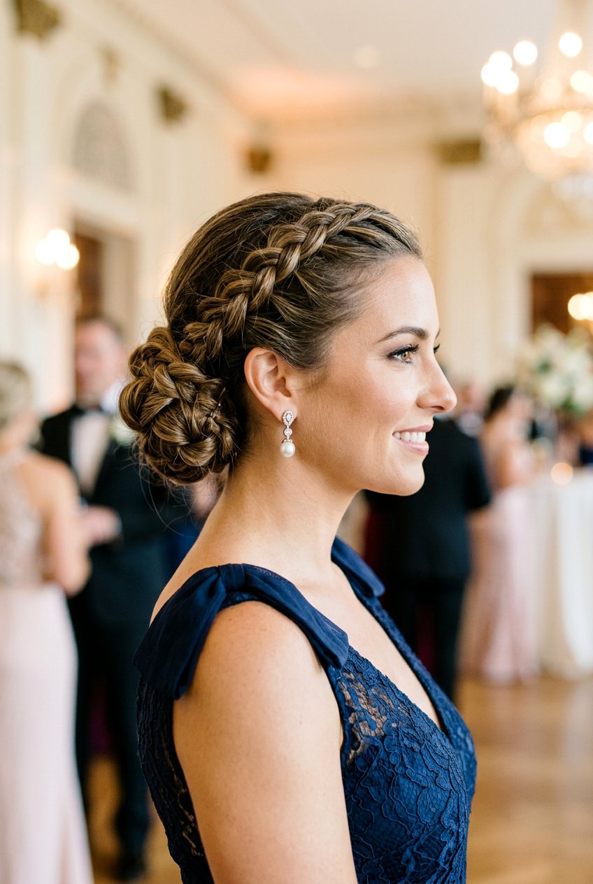 Dutch Braid Updo - 20 prom hairstyles for women over 18 - 20 prom hairstyles for women over 18