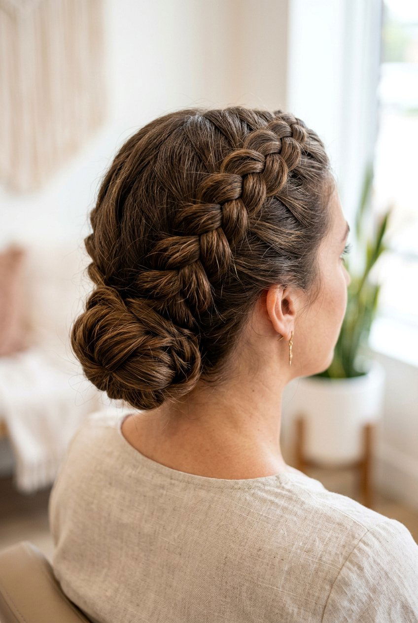 Dutch Braid Updo - 20 wedding updo hairstyles - 20 wedding updo hairstyles