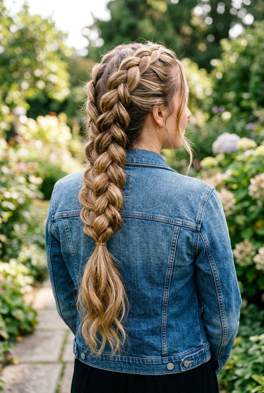 Dutch Braid for Long Hair During Monsoon - 20 monsoon hairstyle for long hair - 20 monsoon hairstyle for long hair