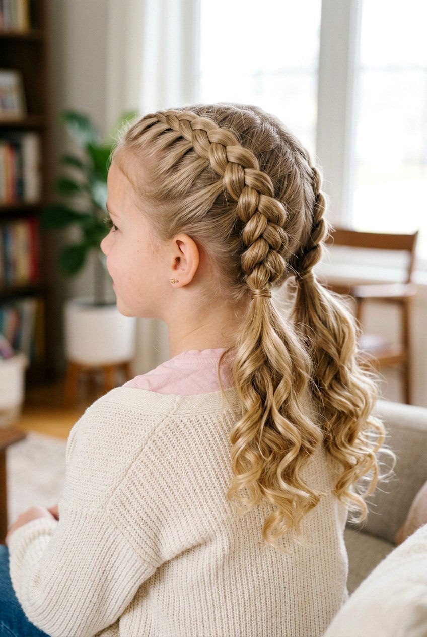 Dutch Braided Pigtail Curls For Girls - 20 pigtail curls for girls - 20 pigtail curls for girls