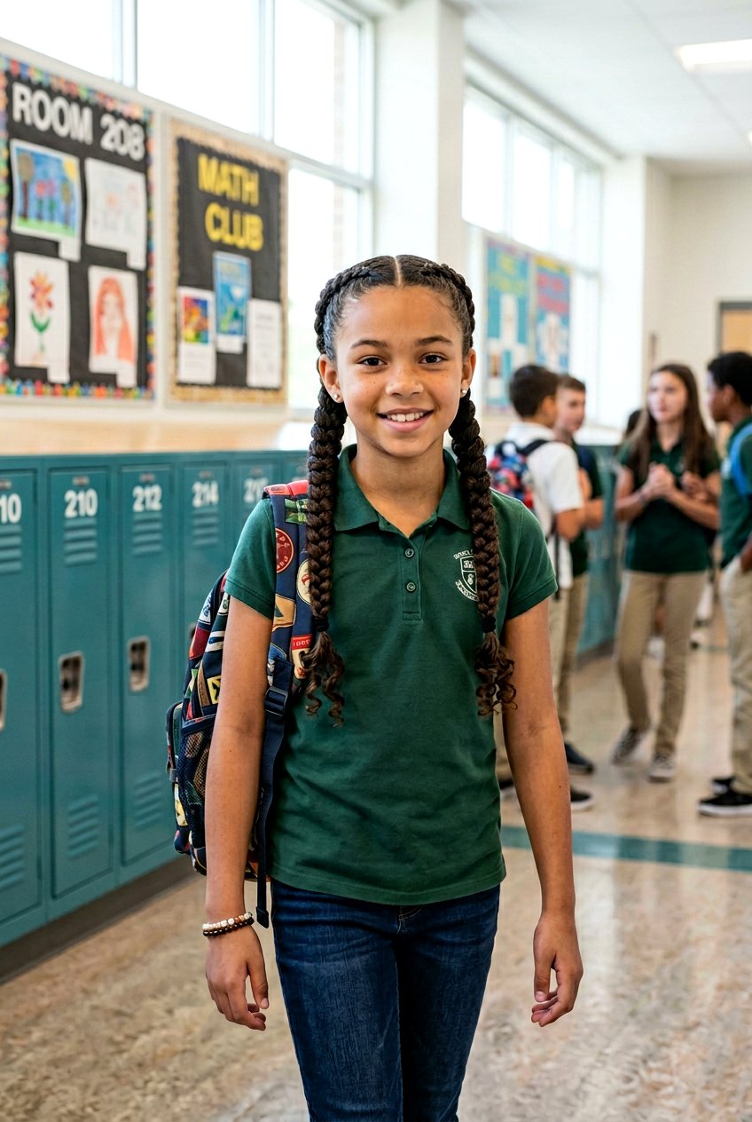 Dutch Braided Pigtails For Mixed Hair - 20 braid styles for mixed girls - 20 braid styles for mixed girls