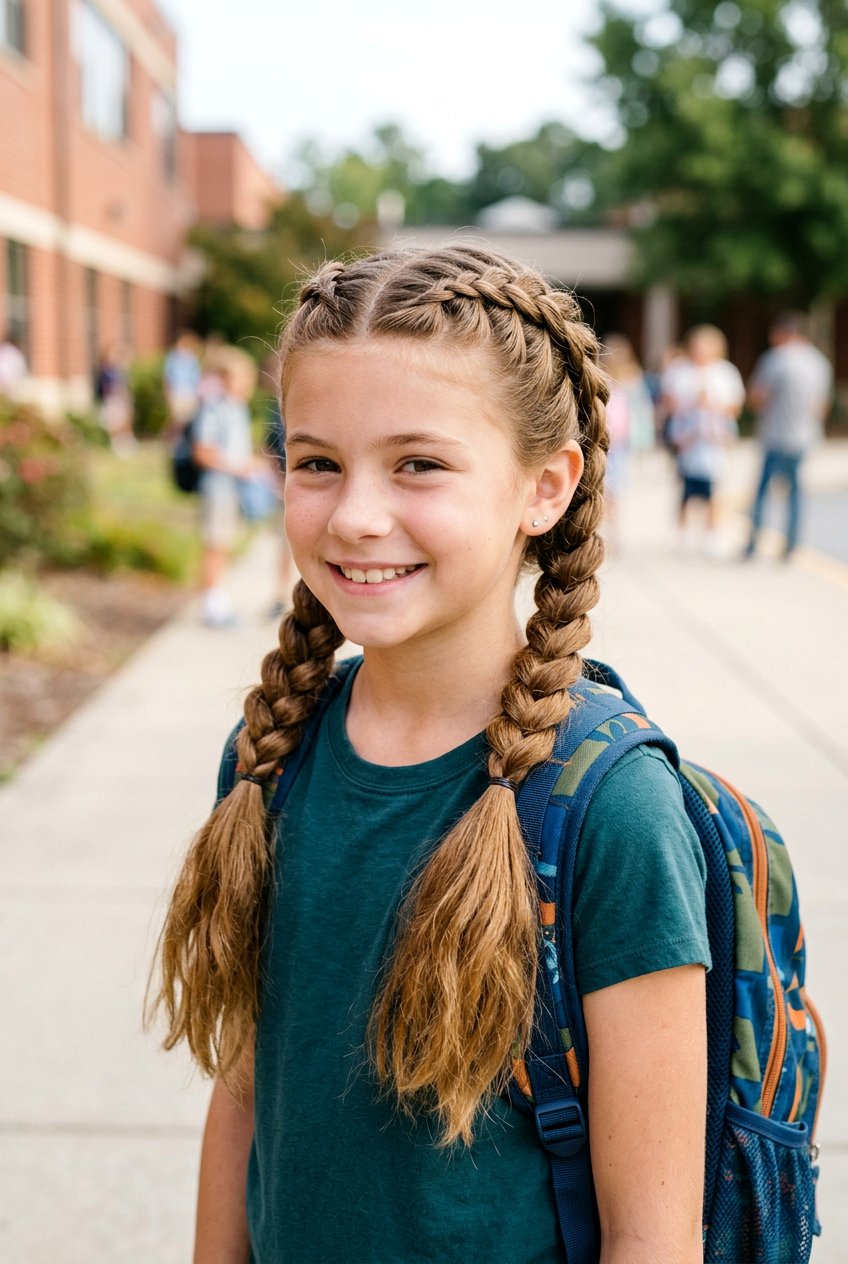 Dutch Braided Pigtails For School - 20 braided pigtails for school - 20 braided pigtails for school