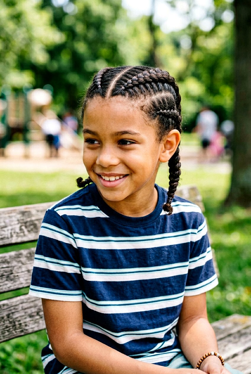 Dutch Braids - 20 biracial boys braid styles - 20 biracial boys braid styles