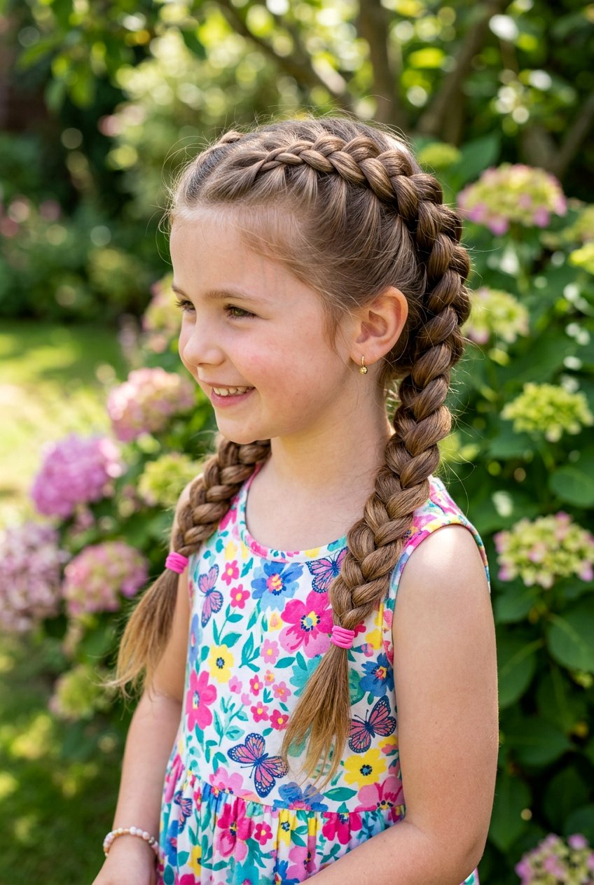 Dutch Braids - 20 easy braid styles for little girls - 20 easy braid styles for little girls