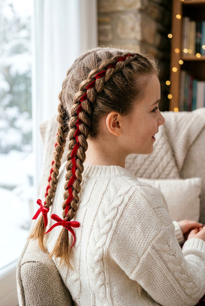 20 Stunning Holiday Hairstyle Ideas for Girls with Braids