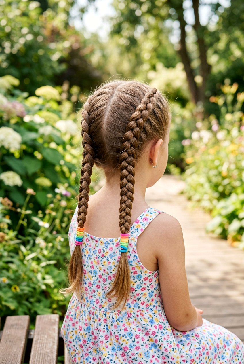 Dutch Braids - 20 hairstyles for little girls - 20 hairstyles for little girls