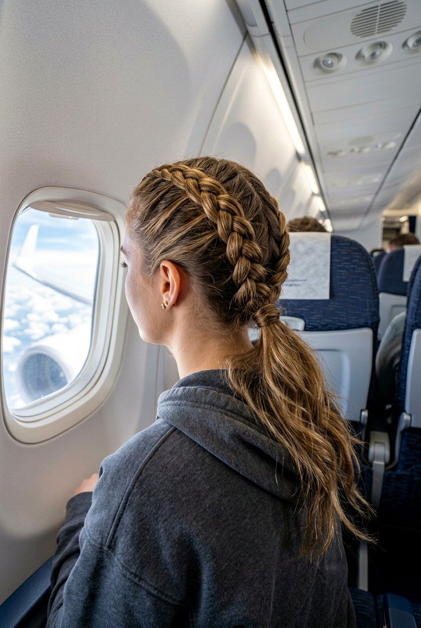 Dutch Braids For Airplane Travel - 20 airplane friendly braid styles - 20 airplane friendly braid styles