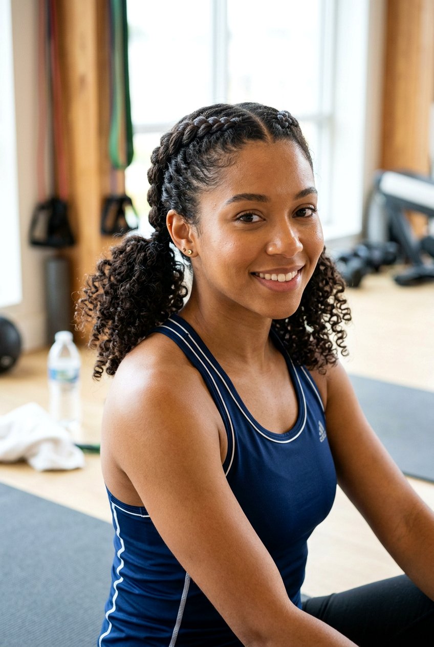 Dutch Braids On Curly Hair - 20 summer hairstyles for curly hair - 20 summer hairstyles for curly hair