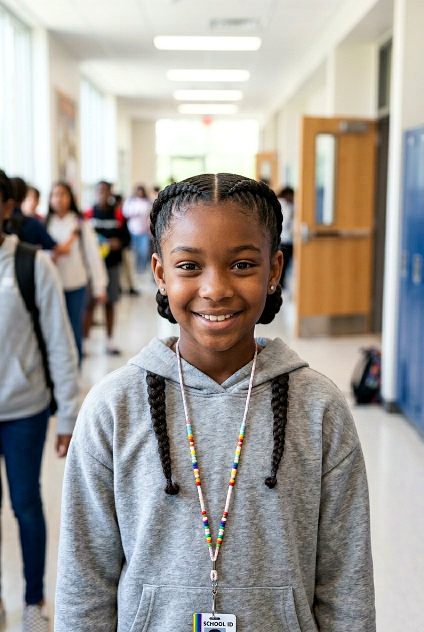 Dutch Braids Protective School Hairstyle - 20 school protective styles for black girls - 20 school protective styles for black girls