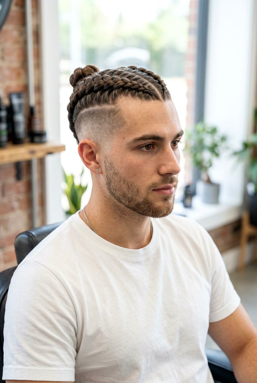 Dutch Braids Undercut - 20 braids with undercut men - 20 braids with undercut men