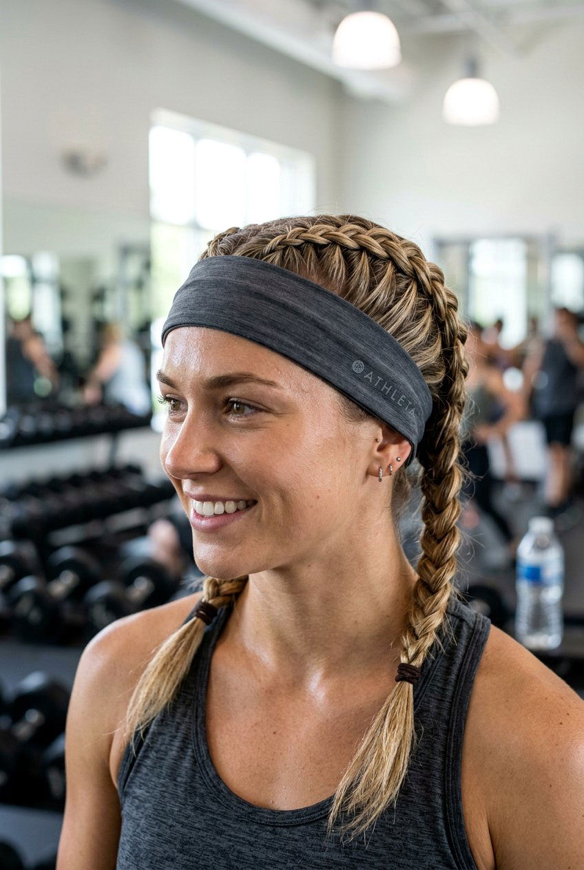 Dutch Braids With Headband - 20 back to school hairstyles with headband - 20 back to school hairstyles with headband